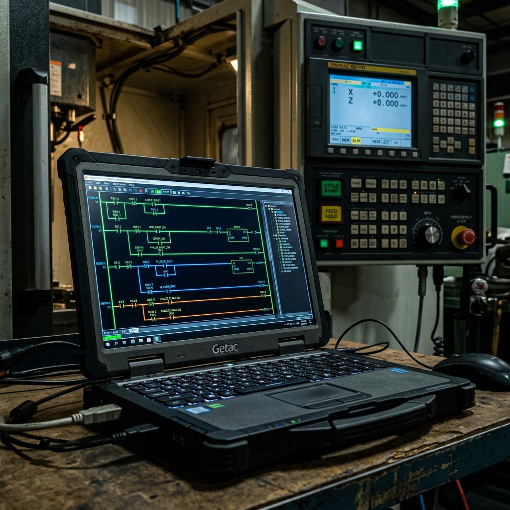 Fanuc PMC PLC ladder programming check